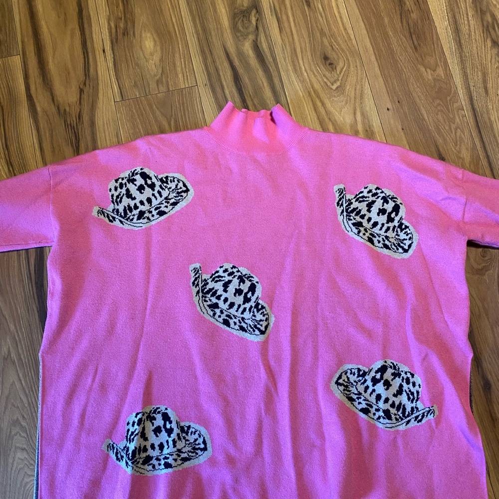Entro Fuchsia Sweater with Unique Design